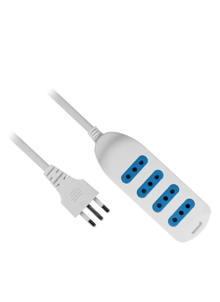 Alargador Eléctrico Philco 450b 5 Mts 4 Pos Blanco Alargador Eléctrico Philco 450b 5 Mts 4 Pos Blanco